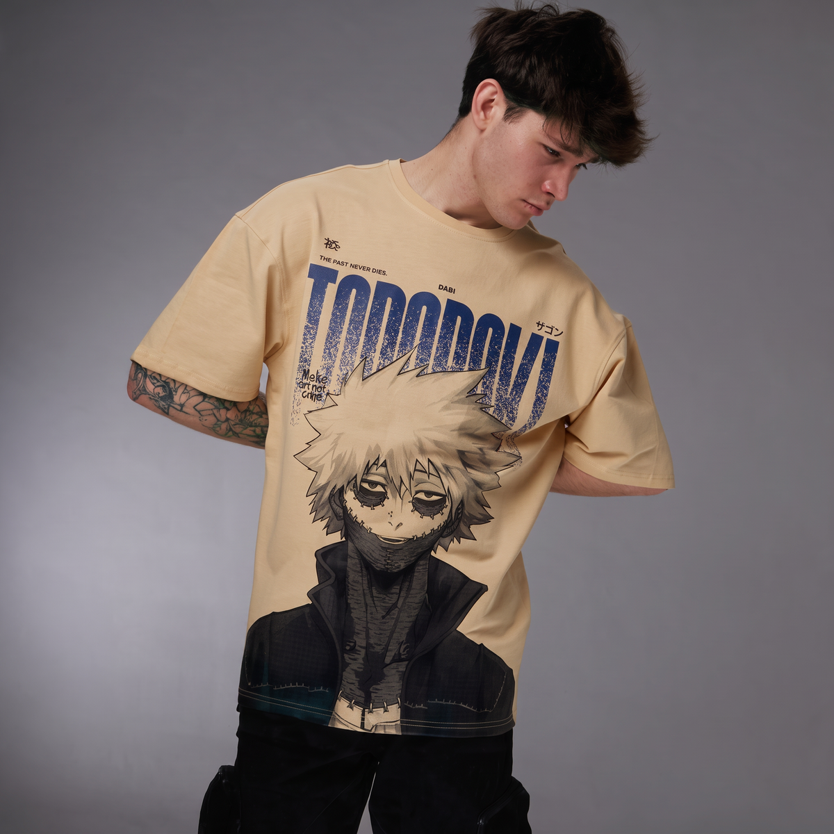 Shoto Todoroki | My Hero Academia Printed Pure Cotton Oversized T-shirt