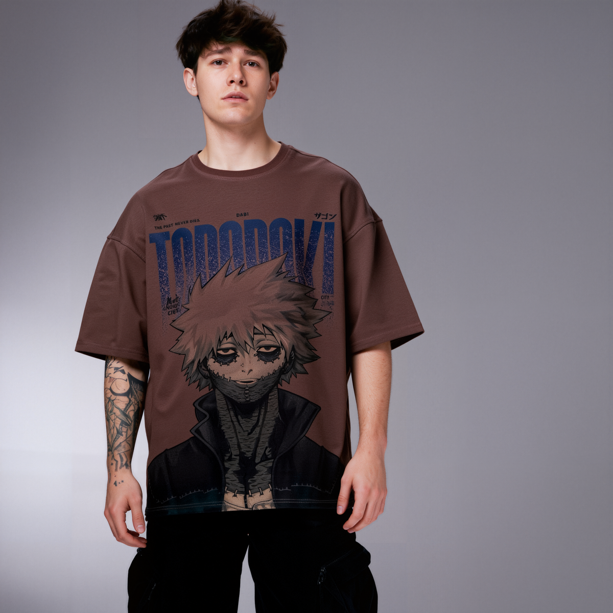 Shoto Todoroki | My Hero Academia Printed Pure Cotton Oversized T-shirt