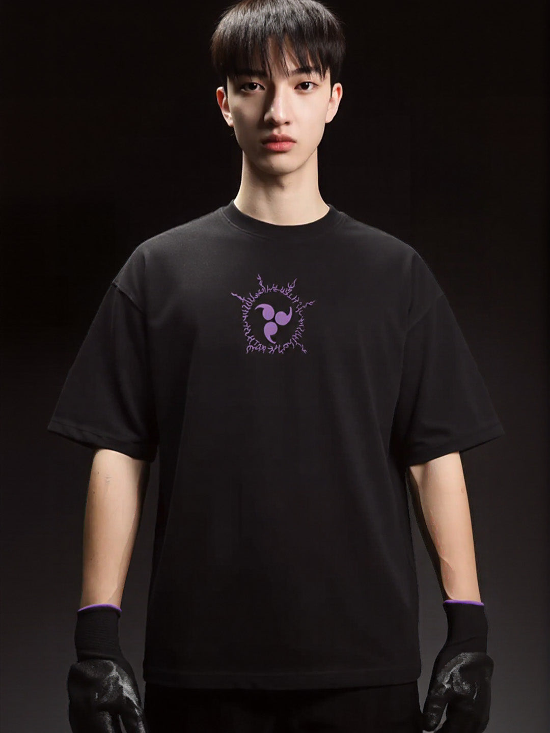Naruto - Sasuke Susanoo Printed Pure Cotton Oversized T-shirt