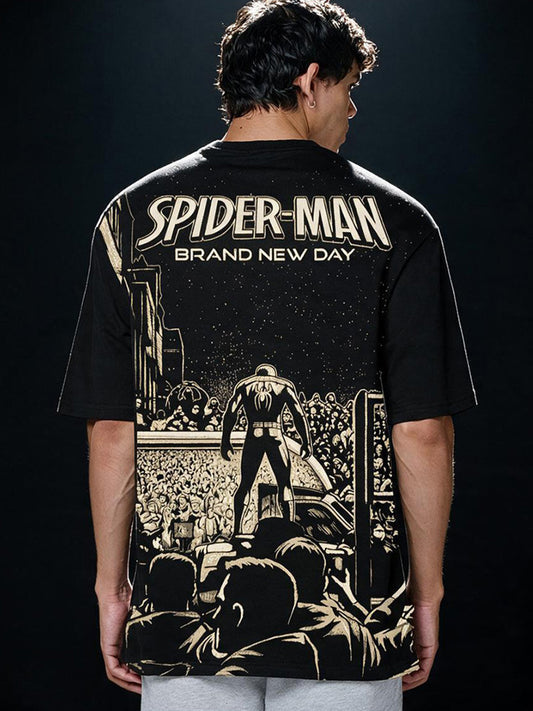 Spider-Man - Brand New Day Printed Pure Cotton Oversized T-shirt