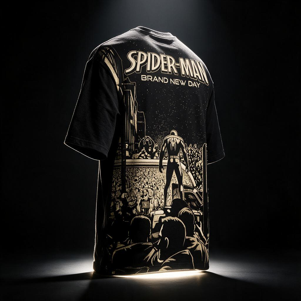 Spider-Man - Brand New Day Printed Pure Cotton Oversized T-shirt