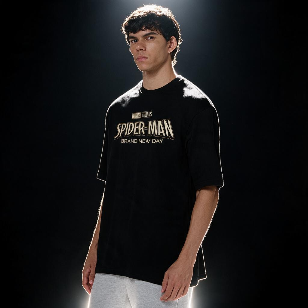 Spider-Man - Brand New Day Printed Pure Cotton Oversized T-shirt