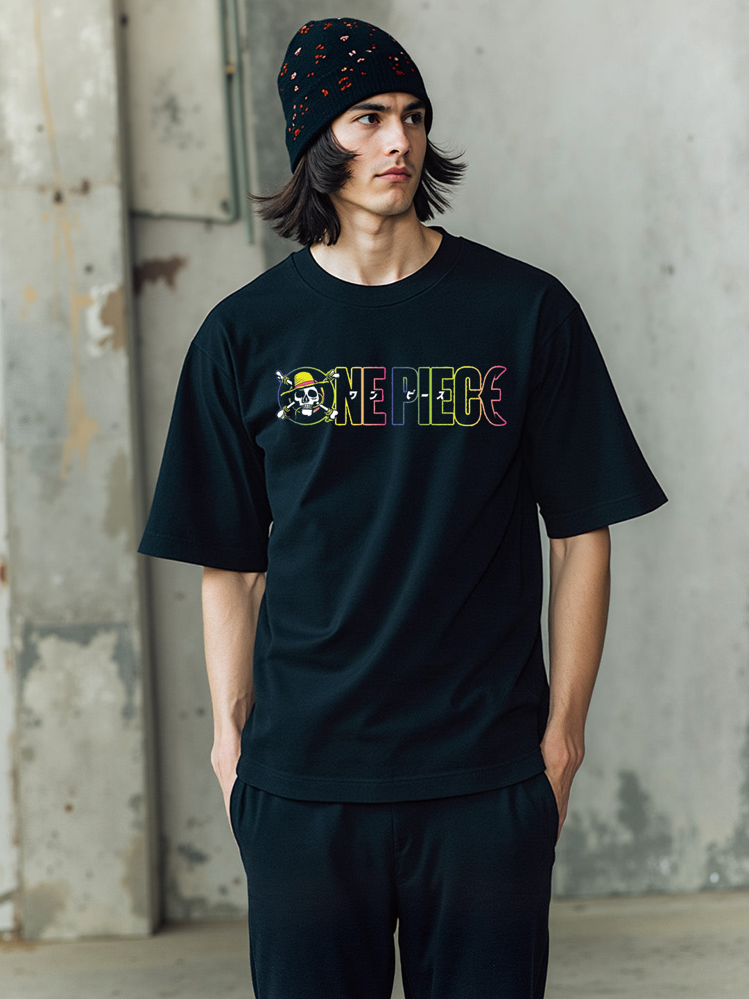 Straw Hat Crew - One Piece Printed Pure Cotton Oversized T-shirt