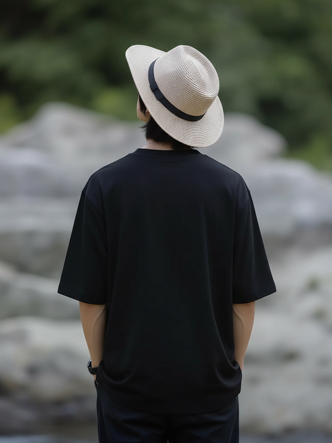 Goosebumps Printed Pure Cotton Oversized Black T-shirt