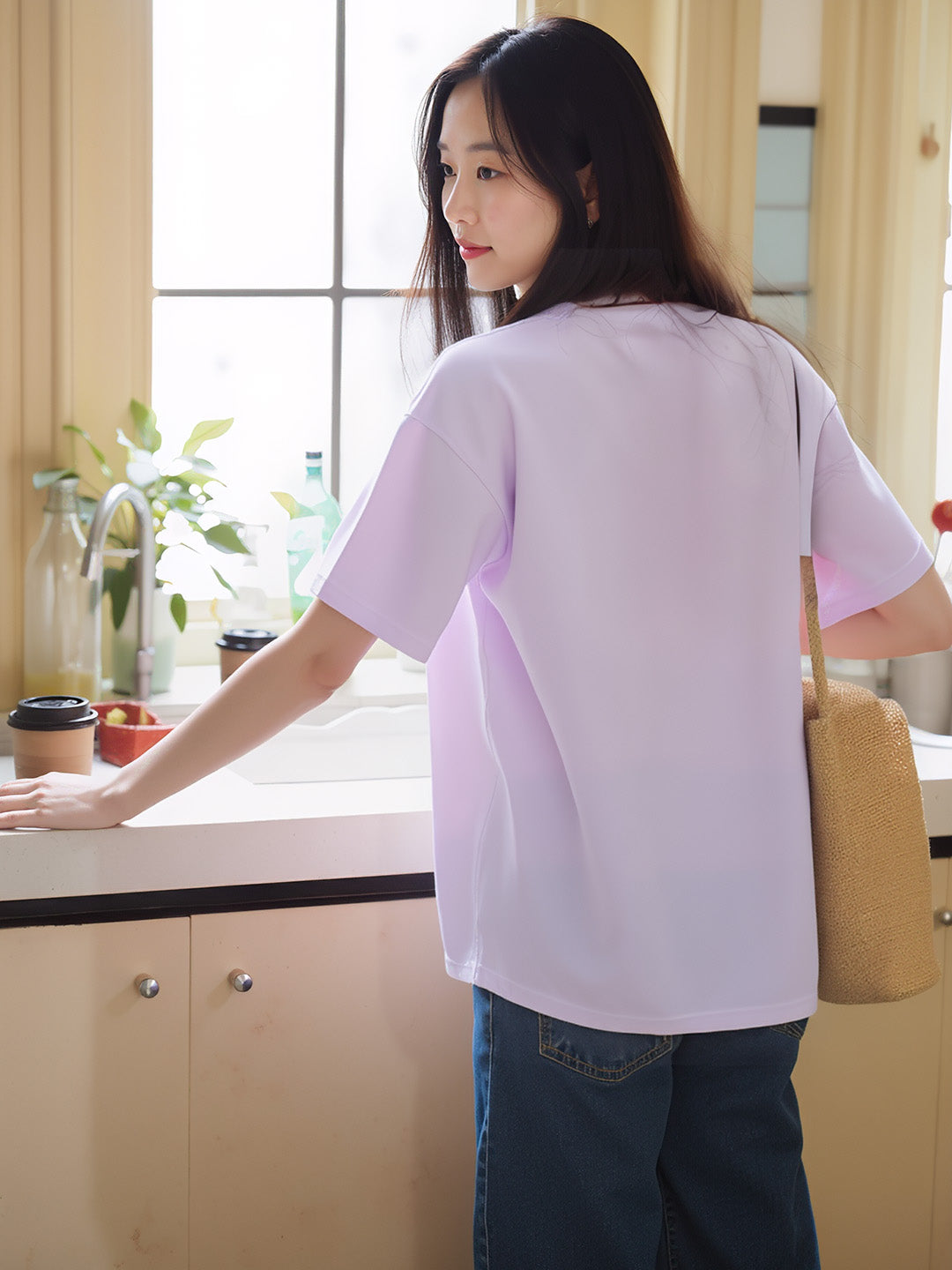 Calm Down Printed Pure Cotton Oversized T-shirt